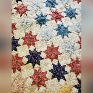 Vintage Handmade Star Quilt